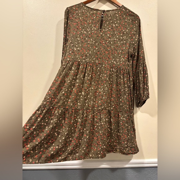 Ces Femme Olive Floral Dress - Picture 2 of 6